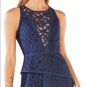 BCBG Navy Lace Dress